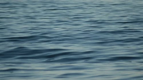 Blue Sea Waves Flowing