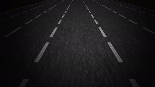 Animated Road Perspective with Dashed Lines Motion Background