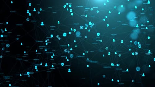 Cyber Data security safety Technology Lock Icon. Digital Data Network Protection.