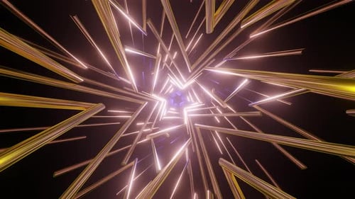 Fondo abstracto sin fisuras de neón colorido psicodélico hipnótico VJ Loop