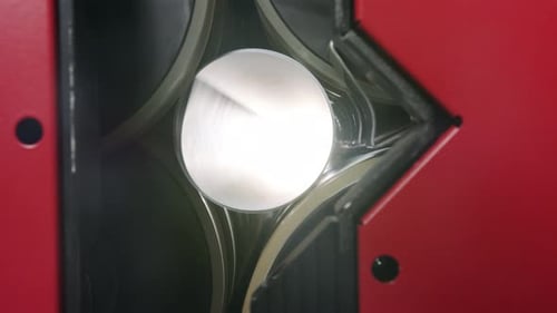 Large format printer printing on a roll of paper at high speed