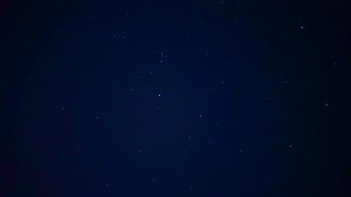 Twinkling Stars in Deep Space at Night