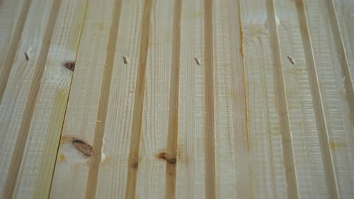Close Up View of Light Brown Wooden Planks