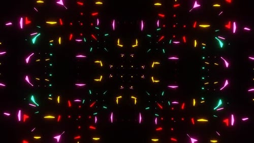 Vj Loop Rotation Of Bright Flashing Lights For Visualization 02