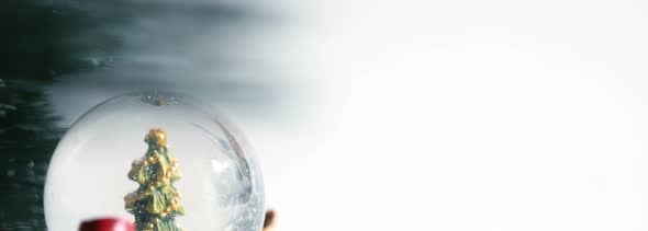 Christmas Globe With Copy Space Background