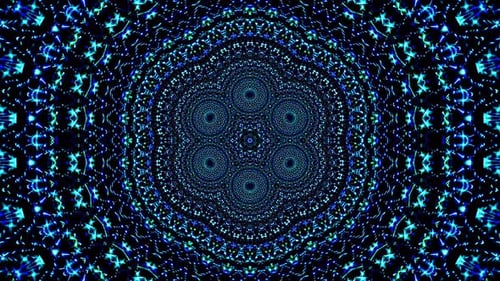 abstrakte Lichtregelung in Vollfarbe, Kaleidoskop, schwarzer Hintergrund