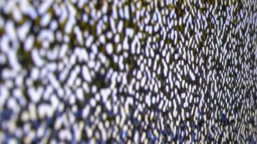Television Screen Displaying Glitching Static Noise