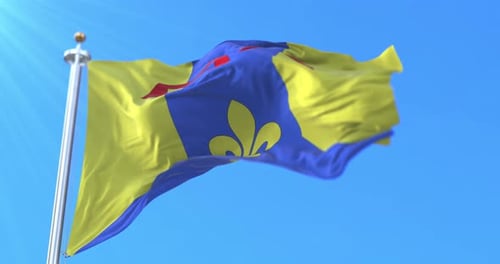 Bandera de Bocas del Ródano, Francia
