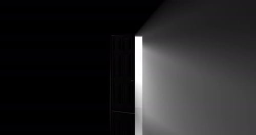 Complete Darkness Changing To Blinding Limelight Beams