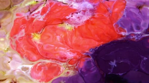 Psychedelic Cosmos Galaxy Paint Texture Background