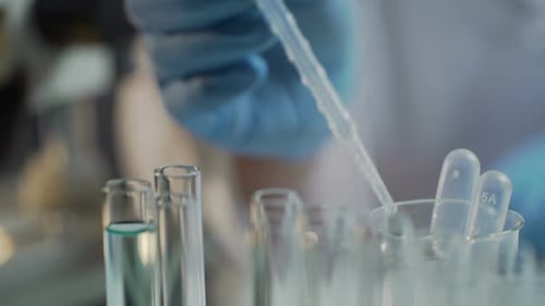 Scientist Conducts Experiment in the Laboratory