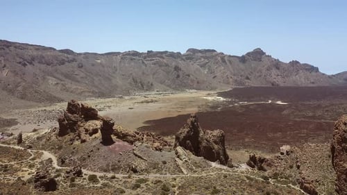 Lunar Landscape in the Crater of the Teide Volcano