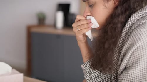Woman Consults Doctor Via Telemedicine At Home