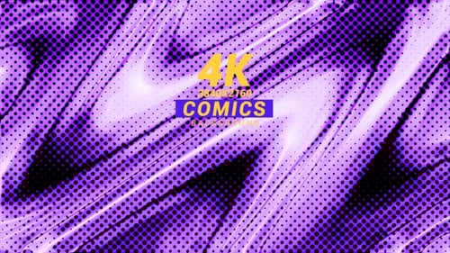 Flowing Purple Abstract Background with Halftone Pattern