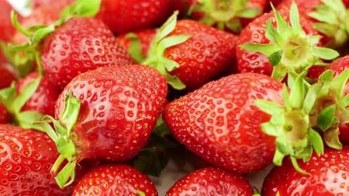 Pile of Fresh Strawberries