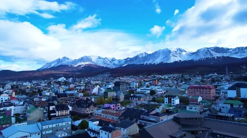 Patagonia landscape. Ushuaia Tierra del Fuego. Patagonia Argentina.