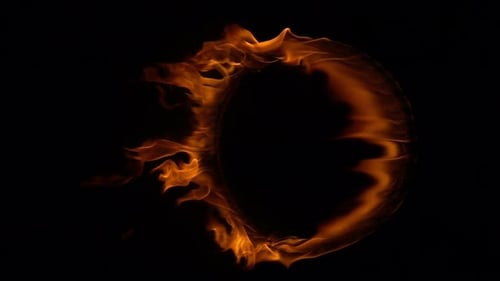 Abstract Ring of Fire Burning