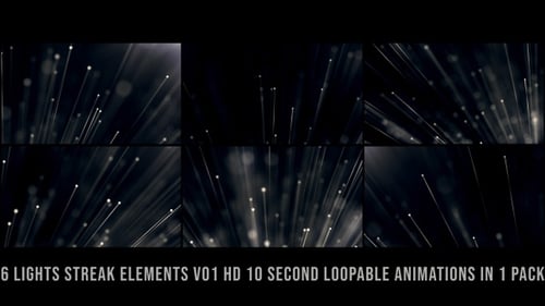 Abstract Light Streaks and Particle Motion Background