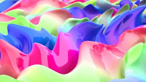 Trend Color Wave Gradient Fluid Liquid Surface Flow Background Fluid Art Able to Loop Seamless
