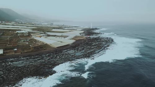 Incredible Mountain Scenery on the Ocean in the North of the Spanish Volcanic Island of Tenerife