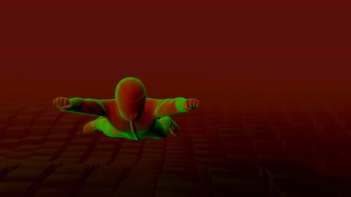 Flying Helmet Guy VJ Loop