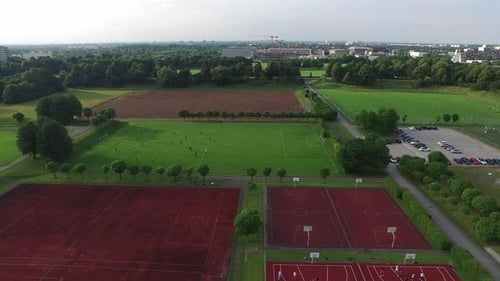 Aerial View of Sports and Recreation Park
