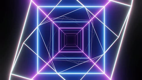 Neon Light VJ Loop Background 4K