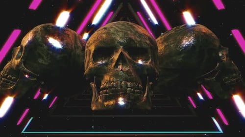 Dance Skull Retro