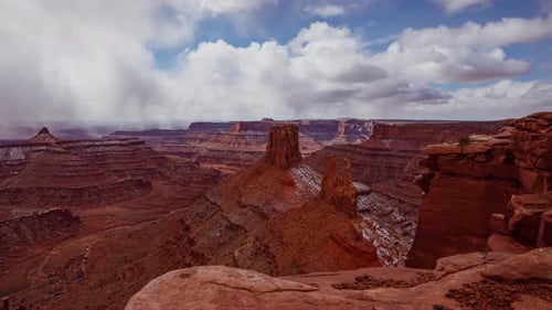 Wolken-Zeitraffer-Canyons Utah-Landschaft