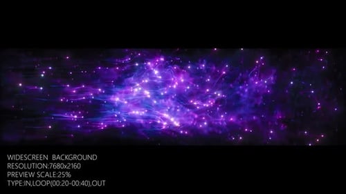 Purple Animated Particles