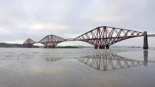 The Forth Railway Bridge in Edinburgh Scotland