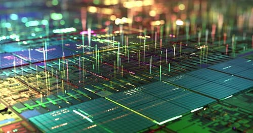 KI-Prozessorleistung und 3D-Visualisierung von Daten
