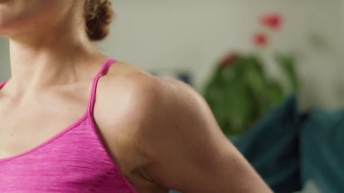 Close up of Woman's Arm and Shoulder Muscles