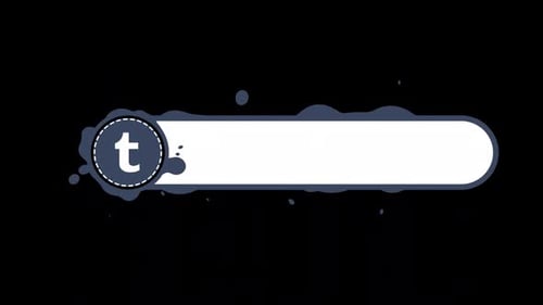 Liquid Splash Social Media Lower Third Animation