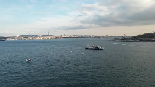 Drone Footage Istanbul Bosphorus
