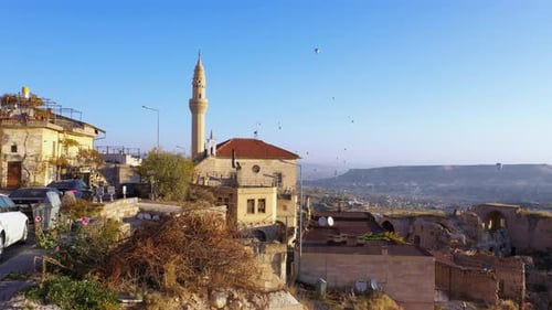 Vista de la ciudad de Capadocia, Turquía.