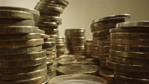 Stacks of Coins, Savings and Investment Concept