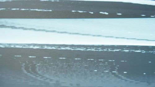 Abstract Static Noise and Horizontal Lines