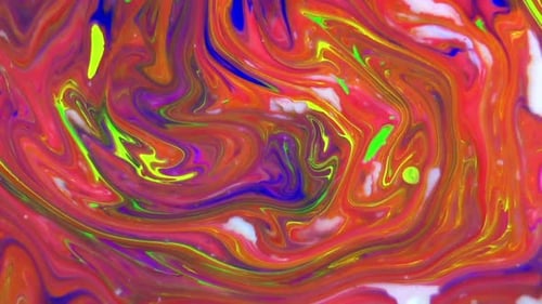 Colorful Abstract Paint Swirls Background Design