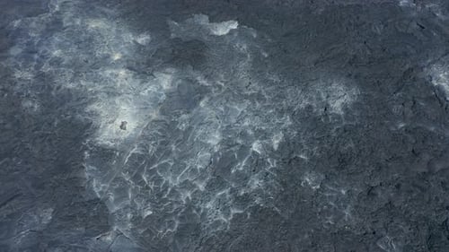 Atemberaubende Luftaufnahme Landschaft von Fagradalsfjall Vulkanischer Lavasee Flussspalt Eruption Tilt