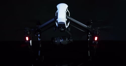 Drone Starting Up With Camera Moving 09 b