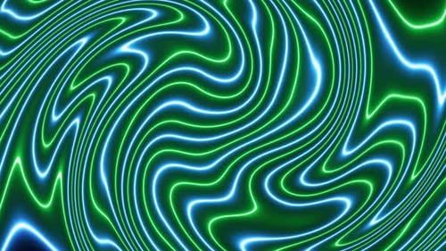Abstract Swirling Neon Lines Background Animation