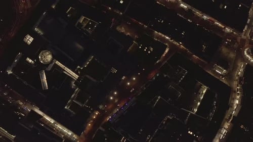Overhead Shot of Night City