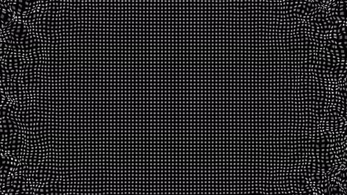 Estructura alámbrica móvil cubierta de esferas brillantes