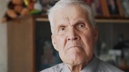 Portrait of a Thoughtful Senior Man