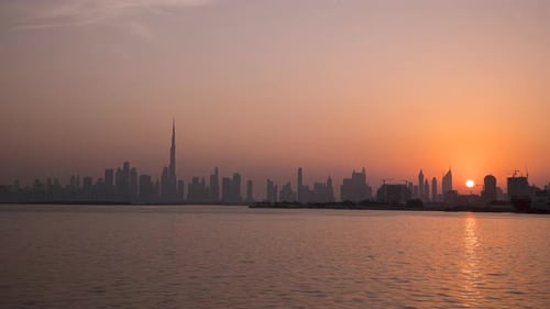 Sunset Timelapse in Dubai