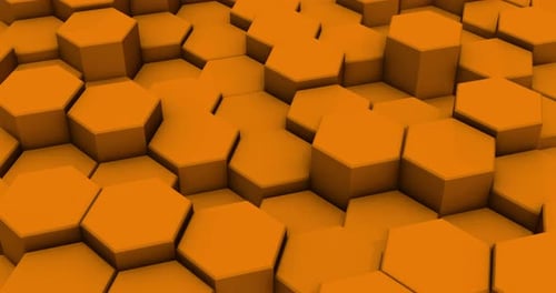 Loop Abstract Colorful Hexagon Honeycomb Background