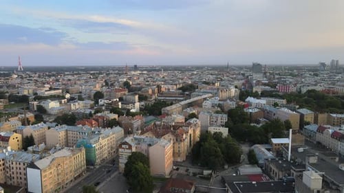 City aerial view