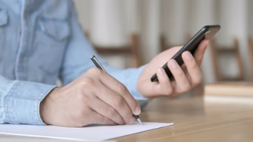 Using Smartphone for Writing Information