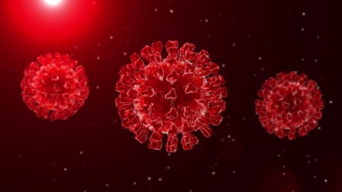 Coronavirus Infective Covid-19 Background Seamless Loop V8